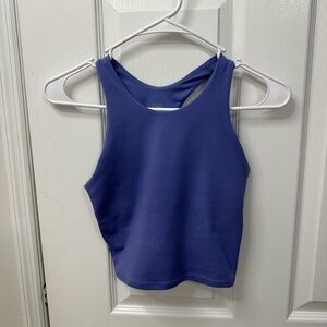 Athleta Blue Sleeveless Crop Tank Top